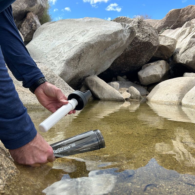 Cestovná fľaša Lifestraw Go 2.0 s filtrom 650 ml čierna 5