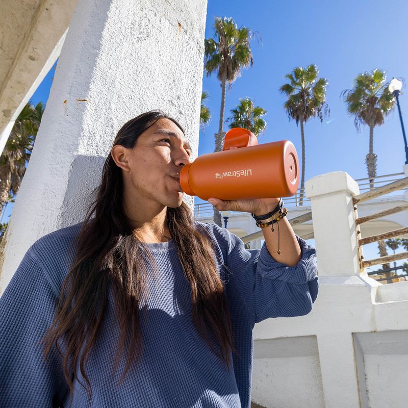 Lifestraw Go 2.0 Oceľová cestovná fľaša s filtrom 1 l kyoto orange 5