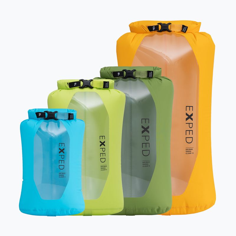 Nepromokavý vak Exped Drybag Versa Clear 3 l cyan 3