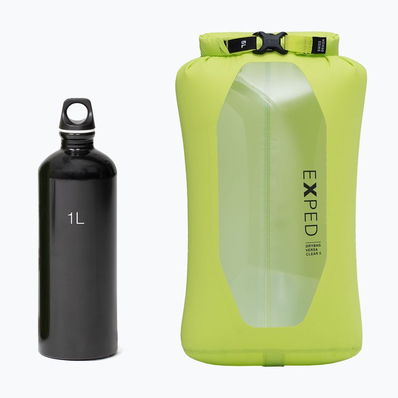 Nepromokavý vak Exped Drybag Versa Clear 5 l lime 2