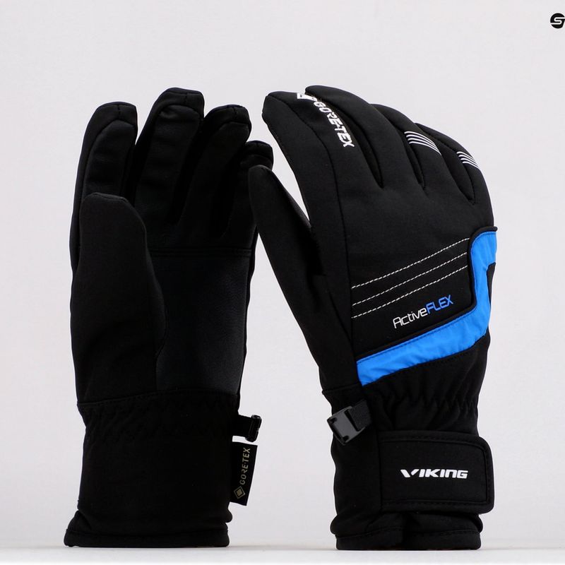 Lyžiarske rukavice Viking Helix GTX black 165/22/2252/15 8