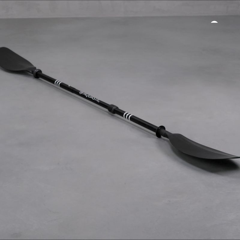Dvojdielne kajakárske pádlo AQUASTIC 200-220 cm čierne AQS-KPD002 11