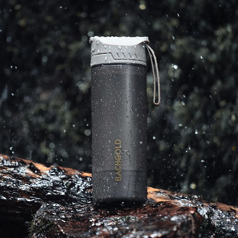Cestovná fľaša s filtrom Bachgold Selfpress Waterfilter 500 ml brown 2