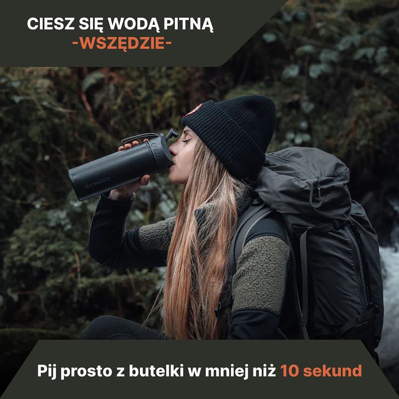 Cestovná fľaša s filtrom Bachgold Selfpress Waterfilter 500 ml white 6
