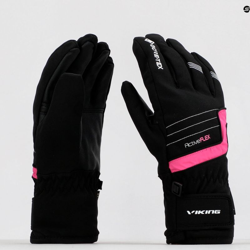 Detské lyžiarske rukavice Viking Helix GTX black 165/22/2252/46 9