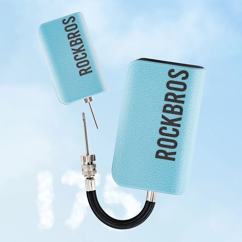 Elektrická pumpička na lopty Rockbros 42520006 20psi blue 4