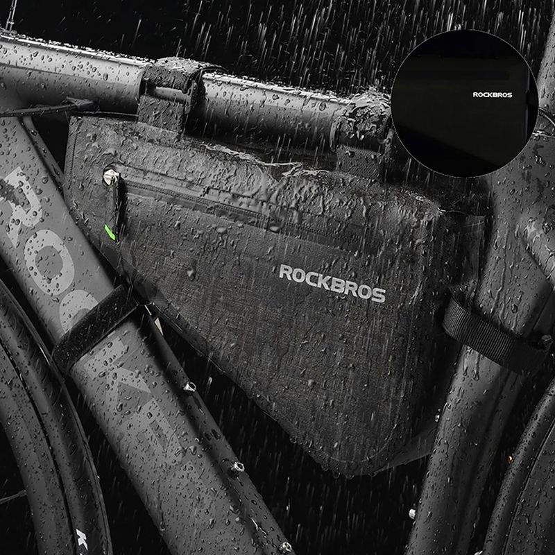 Taška na rám kolesa Rockbros AS-017 5 l dark green 8