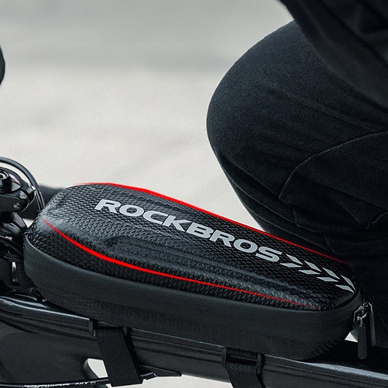 Rockbros B62-1 3 l čierna taška na rám bicykla 4