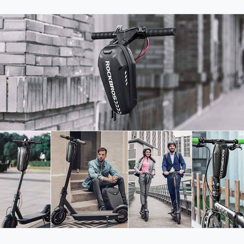Rockbros B62-1 3 l čierna taška na rám bicykla 5
