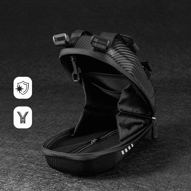 Rockbros B62-1 3 l čierna taška na rám bicykla 6