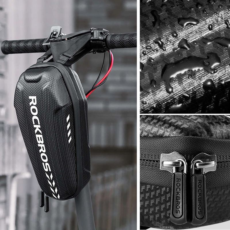 Rockbros B62-1 3 l čierna taška na rám bicykla 8