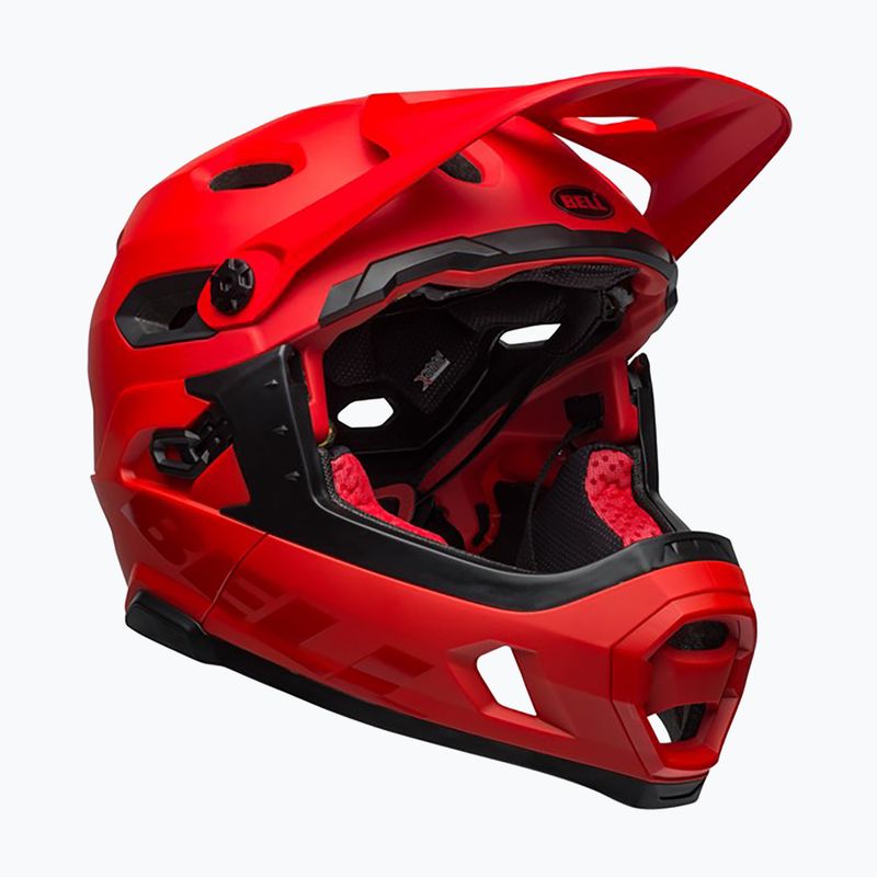 Cyklistická prilba Bell FF Super DH MIPS Spherical matte gloss crimson/black