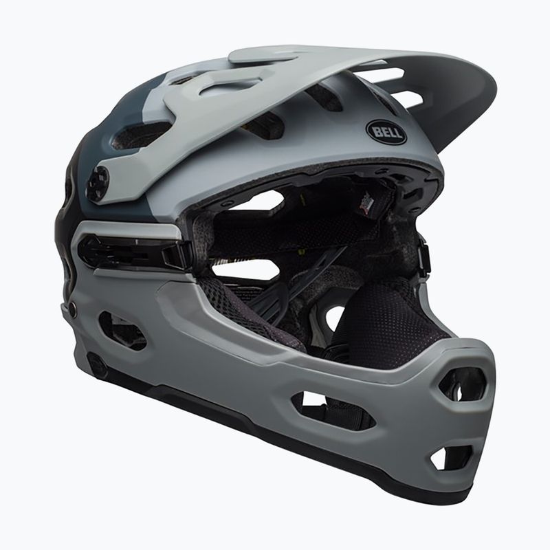 Cyklistická prilba Bell Full Face Super 3R MIPS downdraft matte gray/gunmetal