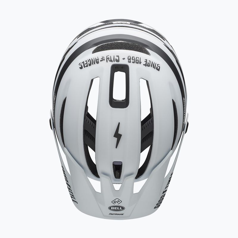 Cyklistická prilba Bell Sixer Integrated MIPS fasthouse stripes matte white/black 4