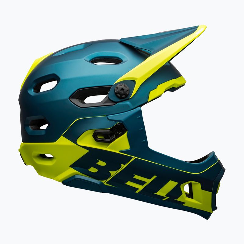 Cyklistická prilba Bell FF Super DH MIPS Spherical matte gloss blue/hiviz 2