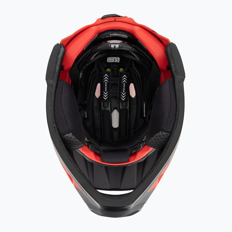 Cyklistická prilba Bell FF Super DH MIPS Spherical fasthouse matte gloss red/black 5