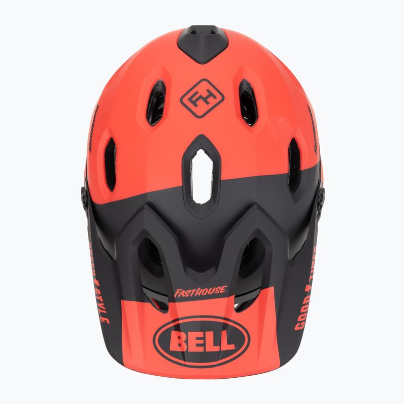 Cyklistická prilba Bell FF Super DH MIPS Spherical fasthouse matte gloss red/black 6