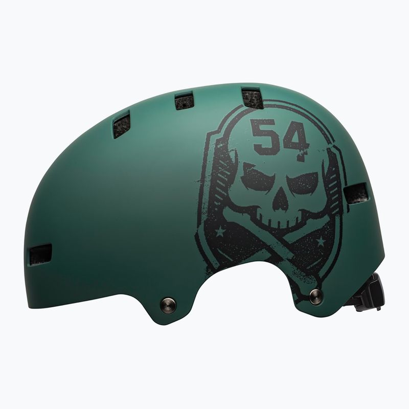 Cyklistická prilba Bell Local green black/skull 2
