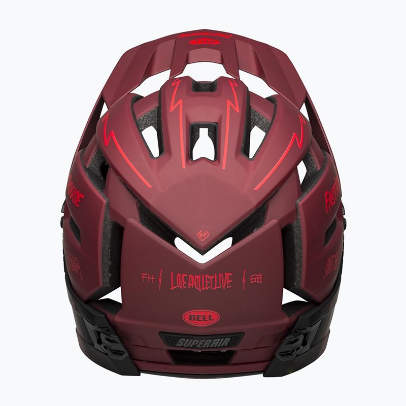 Cyklistická prilba Bell FF Super Air R MIPS Spherical 2023 matte red black/fasthouse 4