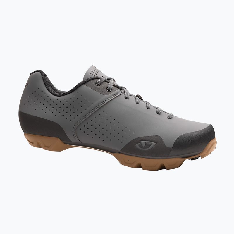 Pánska cyklistická obuv MTB Giro Privateer Lace dark shadow rubber 2