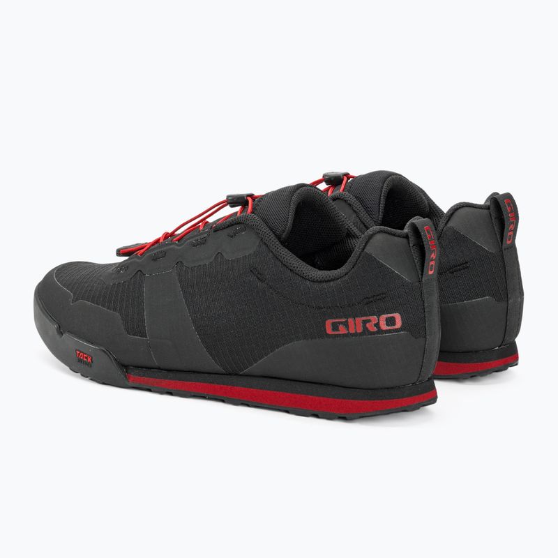 Pánska cyklistická obuv Giro Tracker Fastlace black/bright red 4