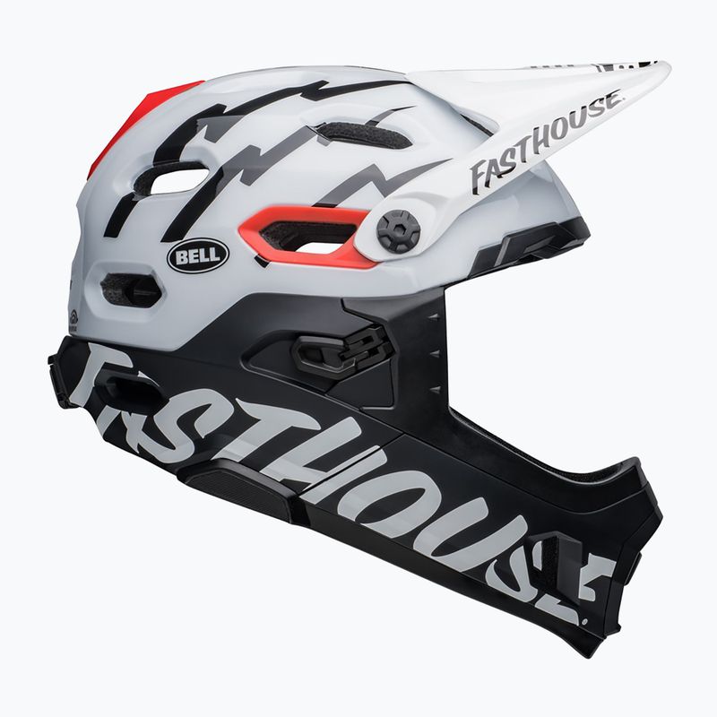 Cyklistická prilba Bell FF Super DH MIPS Spherical fasthouse matte gloss black/white 2