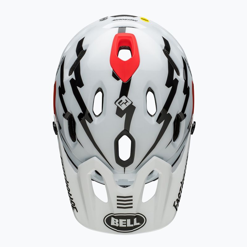 Cyklistická prilba Bell FF Super DH MIPS Spherical fasthouse matte gloss black/white 6