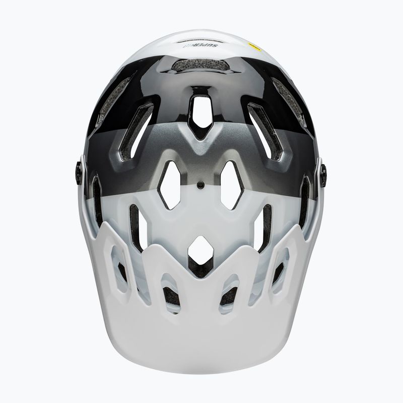 Cyklistická prilba Bell Full Face Super 3R MIPS matte white/black 6