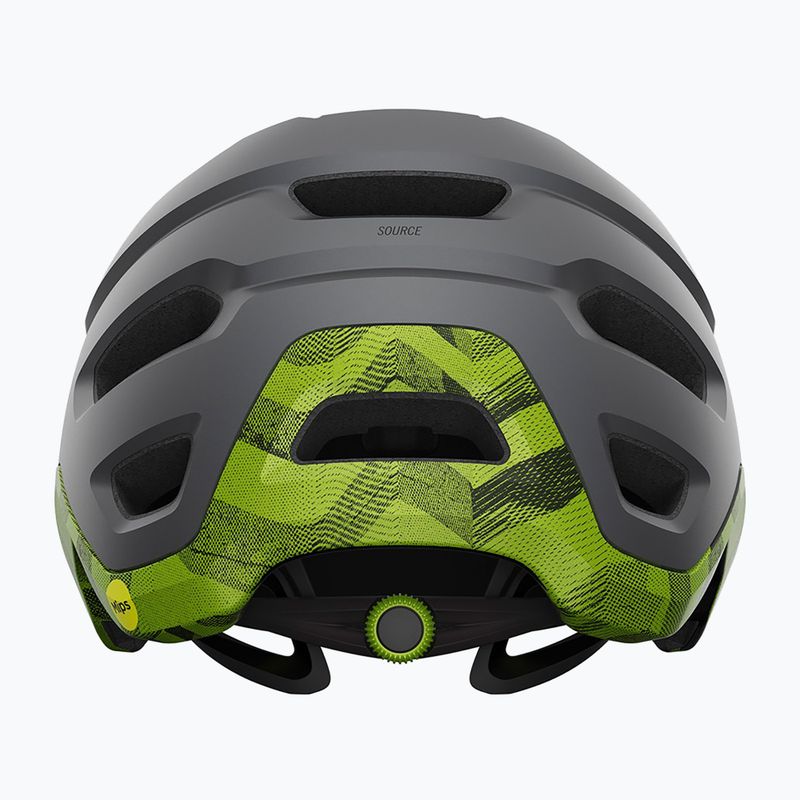 Cyklistická prilba Giro Source Integrated MIPS matná metalická čierna/ano lime 3