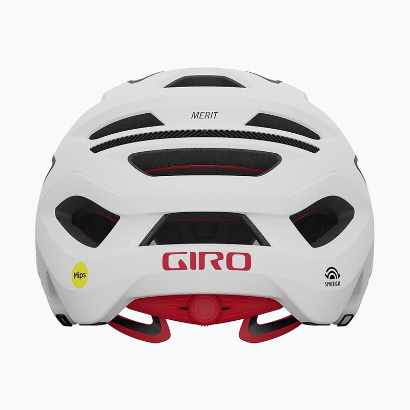 Cyklistická prilba Giro Merit Spherical MIPS matná biela/čierna 4