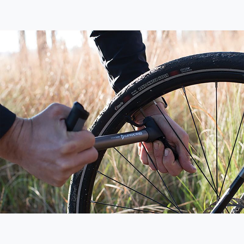 Čerpadlo na bicykel Blackburn Airstick Anyvalve HV 160psi tmavosivé 3
