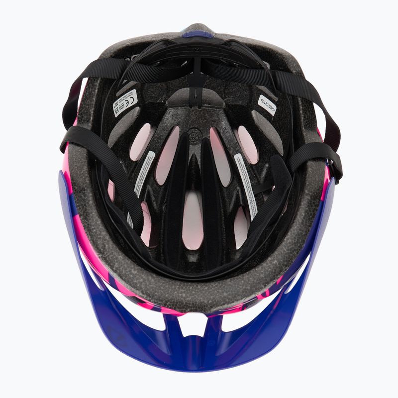 Detská cyklistická prilba Giro Raze berry blue flowers 5