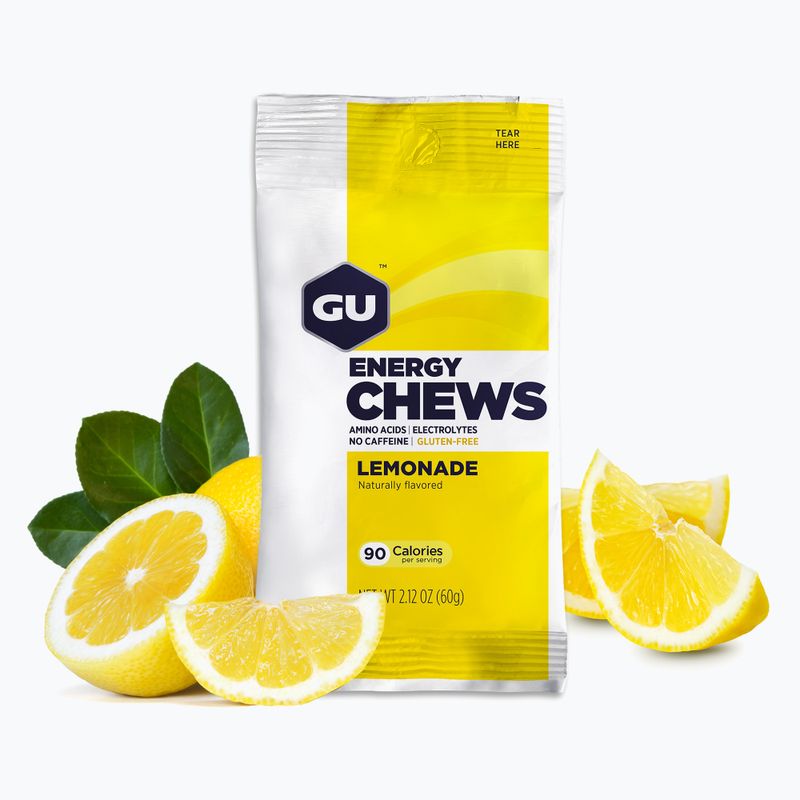 Energetické gumené cukríky GU Energy Chews 54 g lemonade 2