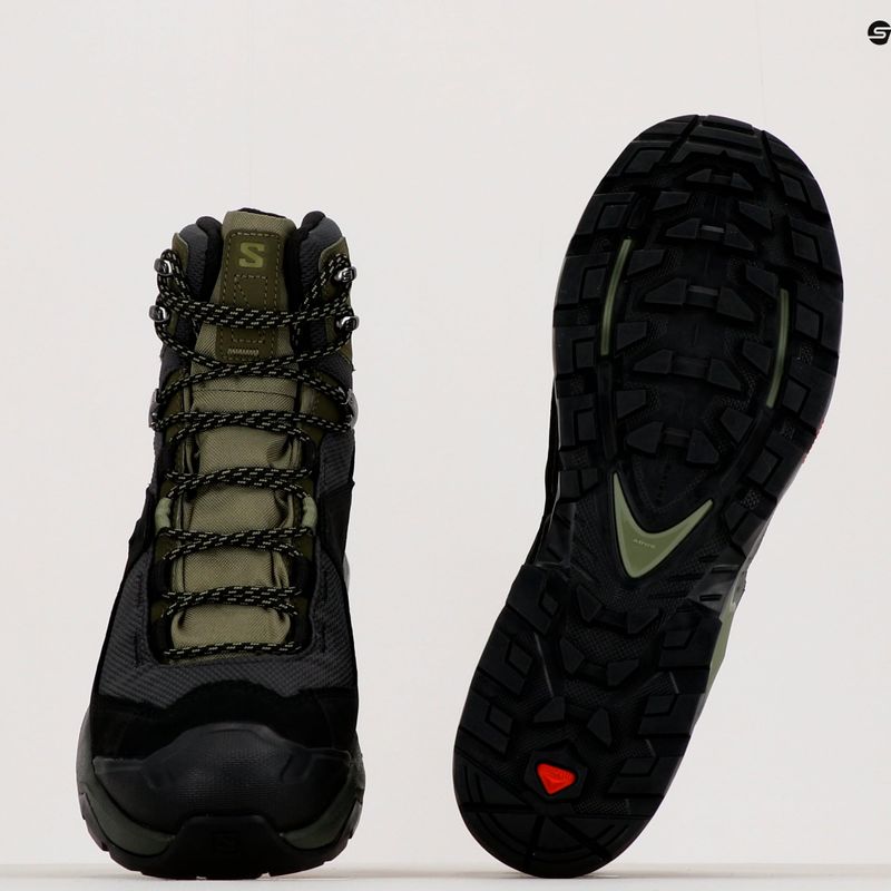 Pánske trekingové topánky Salomon Quest Element GTX zelené L414571 12