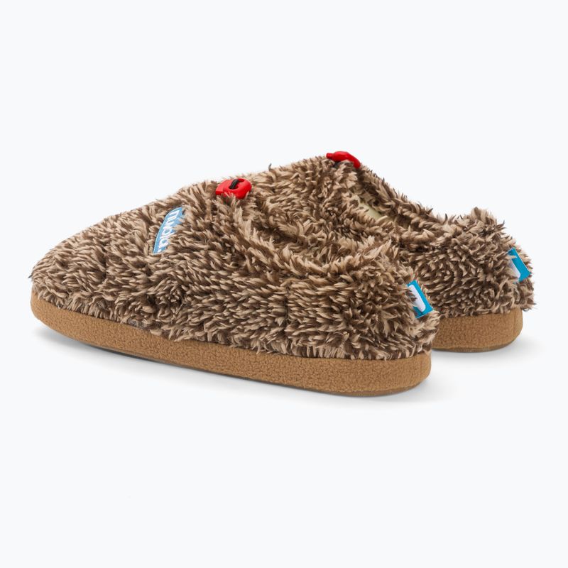 Nuvola Classic Cloud fleece hnedé zimné papuče 3