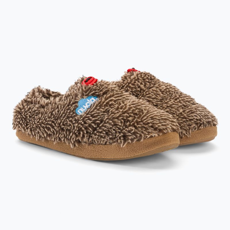 Nuvola Classic Cloud fleece hnedé zimné papuče 4