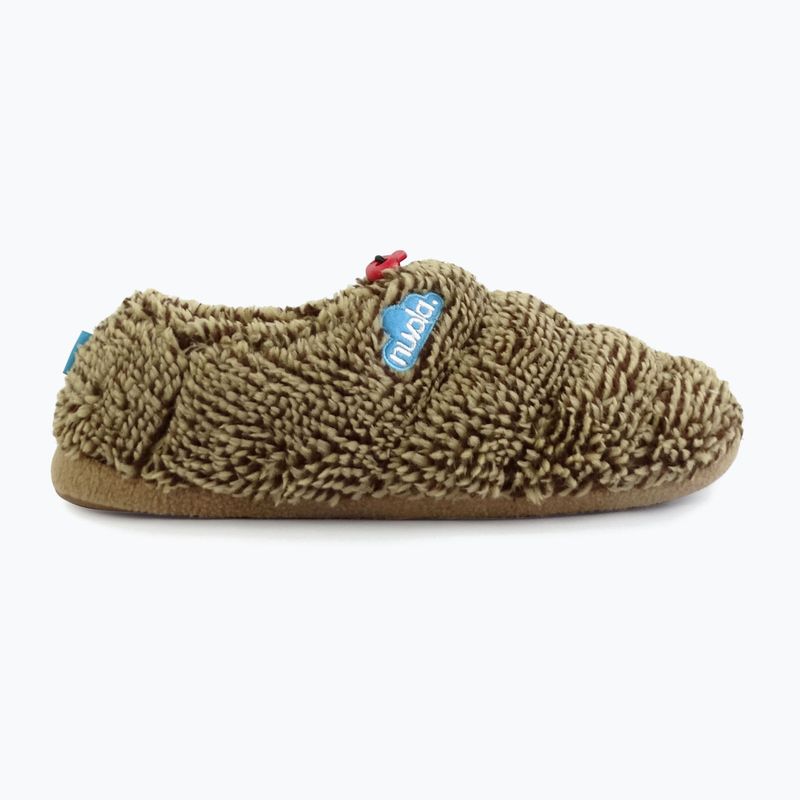 Nuvola Classic Cloud fleece hnedé zimné papuče 9