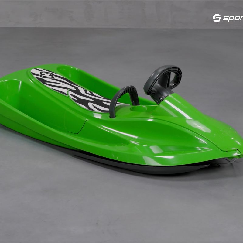 Hamax Sno Zebra zelené detské sánky s riadidlami 53516 7