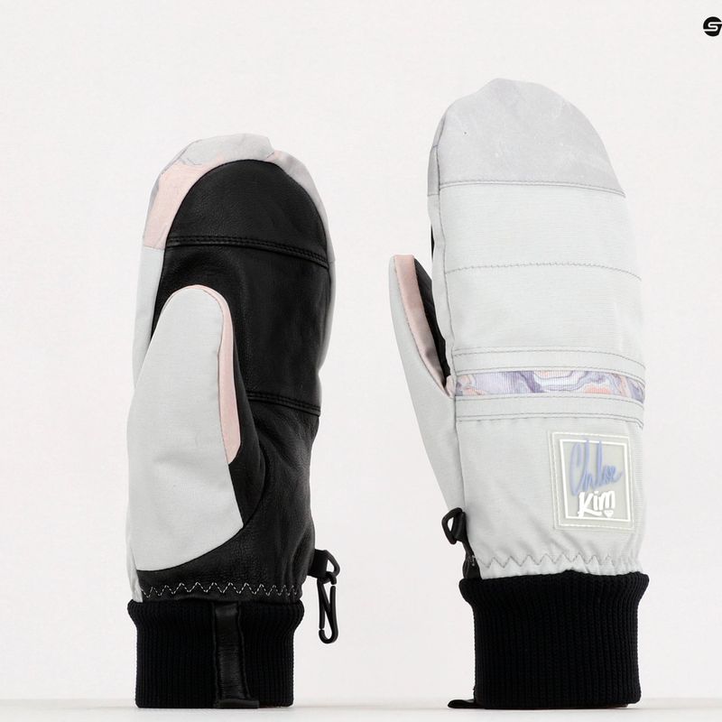 Dámske rukavice na snowboard ROXY Chloe Kim 2021 gray violet marble 6
