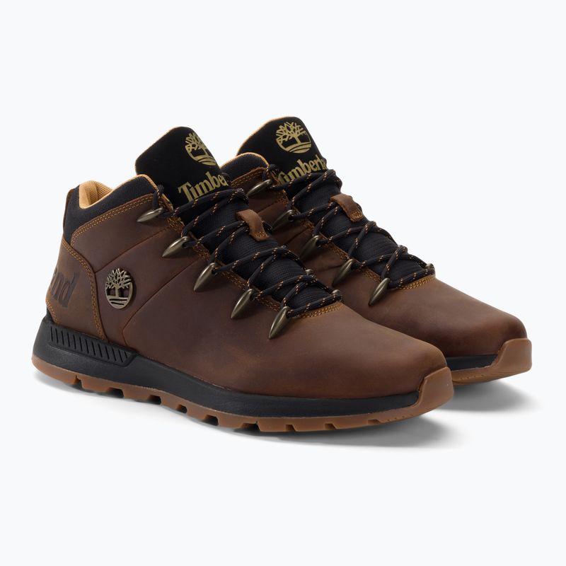 Pánske trekové topánky Timberland Sprint Trekker Mid md brn full grain 4