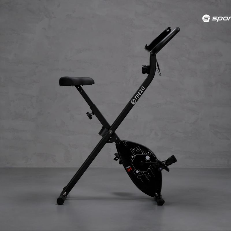 Stacionárny bicykel TREXO Hex čierny EB-H1 15