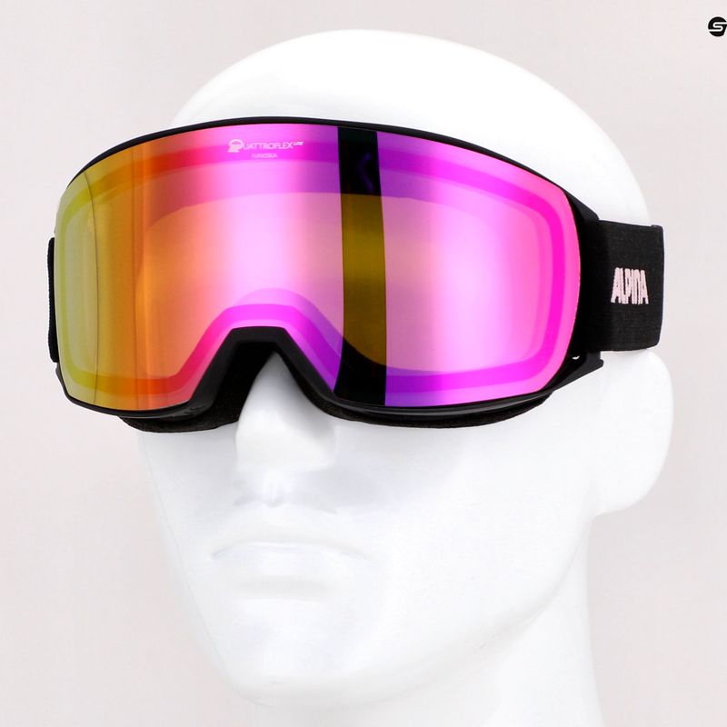 Lyžiarske okuliare Alpina Nakiska Q-Lite black/rose matt/pink 9