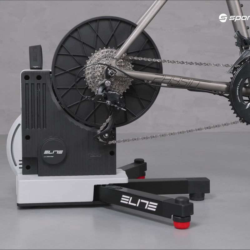 Cyklistický trenažér Elite Trainer Justo čierno-strieborný EL2111 7
