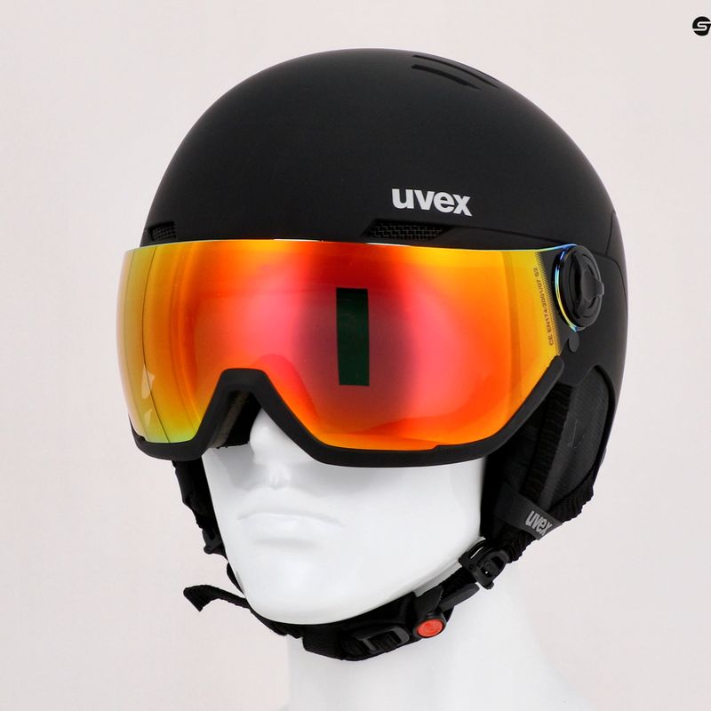 Lyžiarska prilba UVEX Wanted Visor čierna 56/6/262/15 9