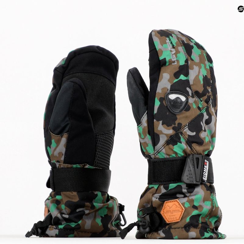 Detské snowboardové rukavice Level Fly Mitt green 4001 7