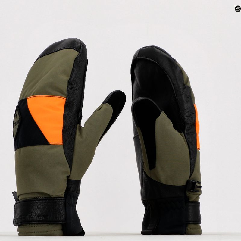 Quiksilver Squad Mitt Green EQYHN3161 Snowboardové rukavice 7