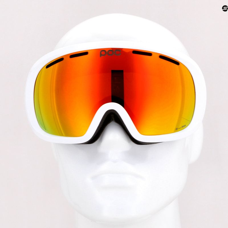 Lyžiarske okuliare POC Fovea Mid Clarity hydrogen white/spektris orange 12