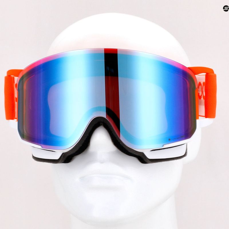 Lyžiarske okuliare POC Nexal Clarity Comp fluorescent orange/hydrogen white/spektris blue 13