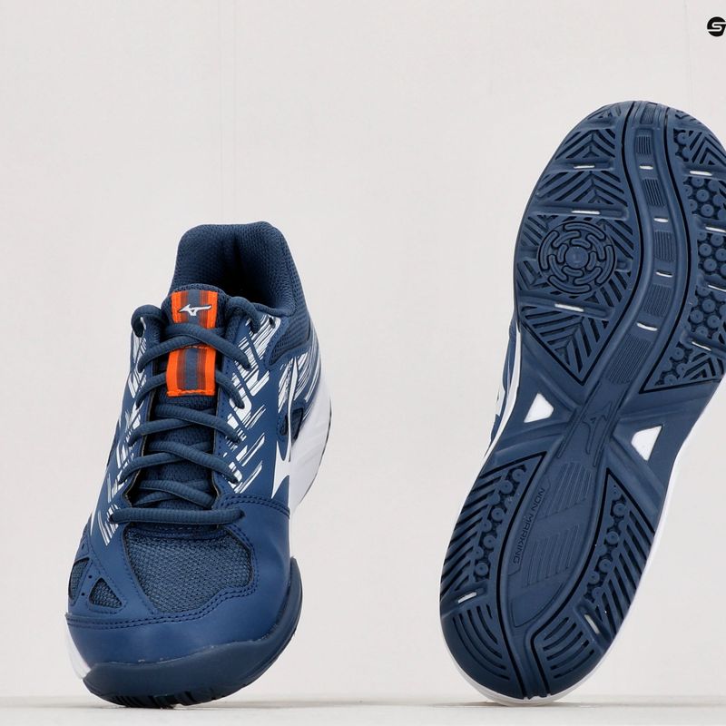 Detská hádzanárska obuv Mizuno Stealth Star C modrá X1GC217K21 15