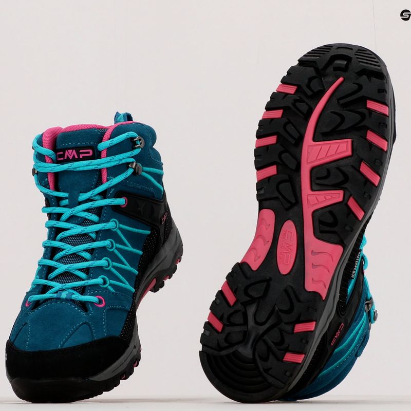 CMP Rigel Mid detské trekové topánky modré 3Q12944J 12